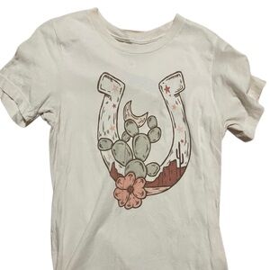 Horseshoe Desert Cactus Graphic Tee Short Sleeve
